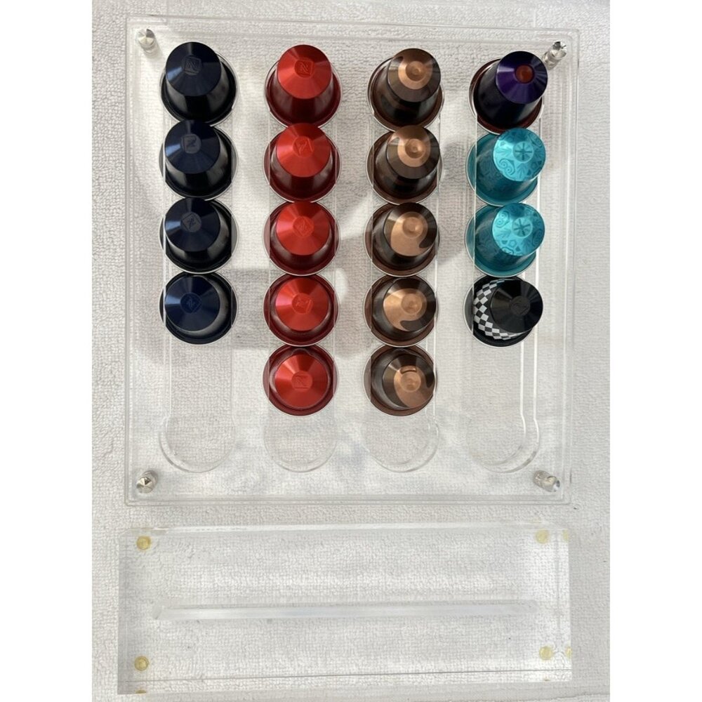NESPRESSO Versilo Capsule Dispenser Lucite Holds 40 Coffee Capsules Vertical - Picture 5 of 8